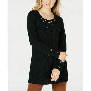Style & Co Lace-Up Tunic Sweater